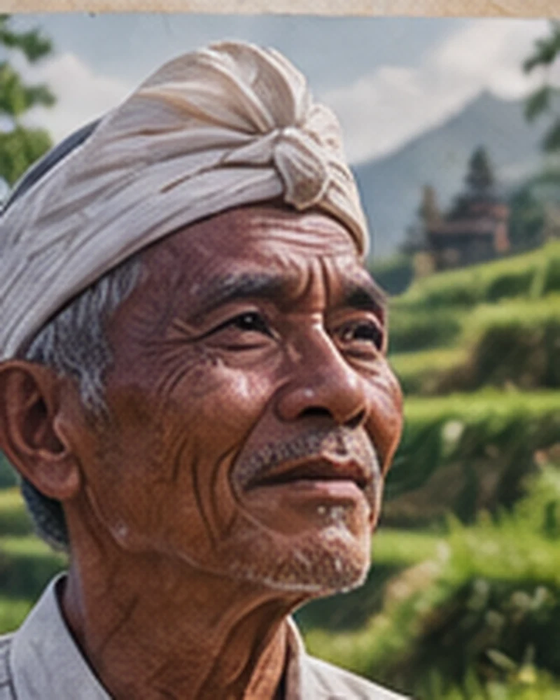 Penjaga subak dari Bali